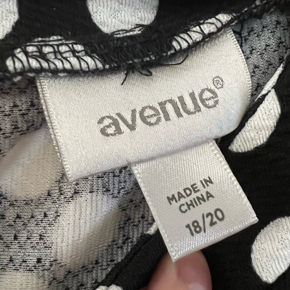 Avenue Black and White Dot Mini Dress - Picture 2 of 3